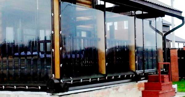 Панорамные окна из ПВХ для террасы